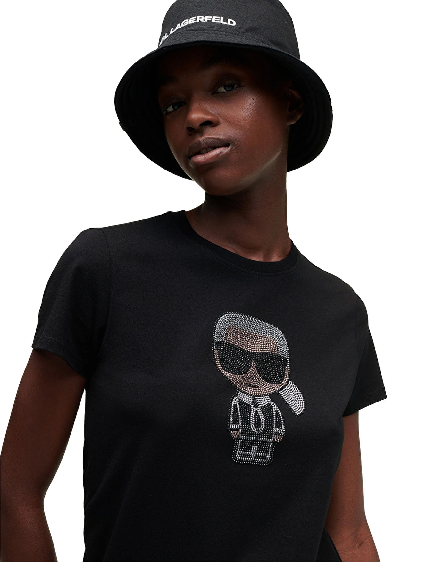 Catastrófico Estresante Proceso de fabricación de carreteras Camiseta T-Shirt Kl Pedreria Negra Mujer