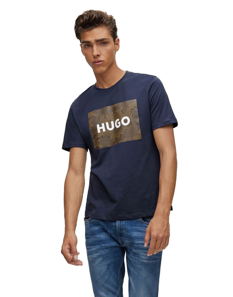 Camisetas Interior Duo Pack Hugo Negras Hombre