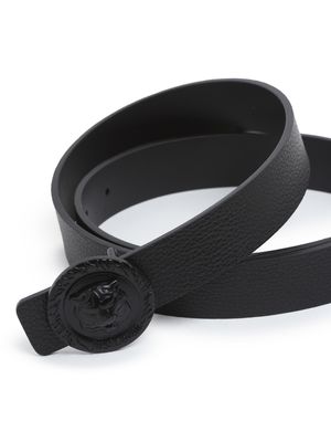 Cinturón de cuero Just Cavalli hebilla negra para hombre
