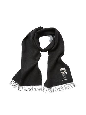 Bufanda Karl Lagerfeld en dos tonos con estampado de monograma para mujer