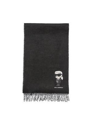 Bufanda Karl Lagerfeld en dos tonos con estampado de monograma para mujer