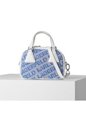 Bolso de mano pequeño Karl Lagerfeld con logotipo diagonal para mujer
