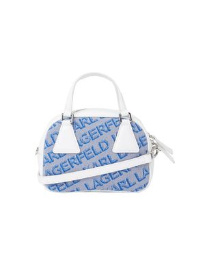 Bolso de mano pequeño Karl Lagerfeld con logotipo diagonal para mujer