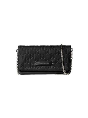 Billetera Karl Lagerfeld con monograma y cadena extraíble para mujer