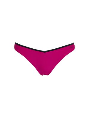 Panty de vestido de baño Karl Lagerfeld con bordes en contraste y logotipo para mujer