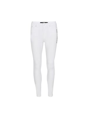 Jean skinny Karl Lagerfeld con cintura alta y logo bordado para mujer