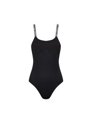 Body Karl Lagerfeld con tirantes decorados y logo distintivo para mujer