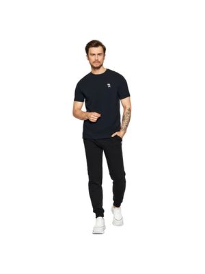 Camiseta Karl Lagerfeld con cuello redondo y logo bordado para hombre
