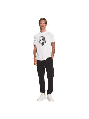 Camiseta Karl Lagerfeld con estampado frontal del diseñador para hombre