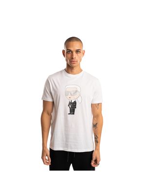 Camiseta Karl Lagerfeld con estampado caricatura del diseñador para hombre