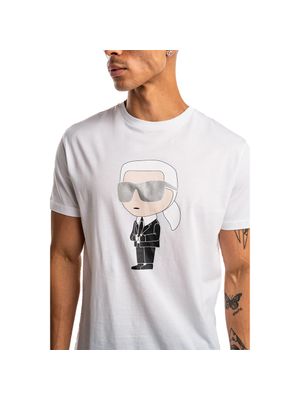 Camiseta Karl Lagerfeld con estampado caricatura del diseñador para hombre
