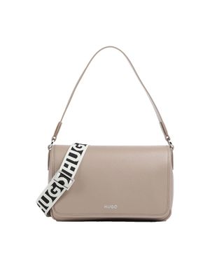 Bolso shoulder Hugo con correa desmontable y logotipo para mujer