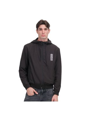Chaqueta HUGO con capucha y estampado de logotipo para hombre