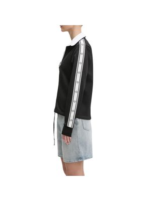 Chaqueta deportiva Hugo con cinta lateral y cierre frontal para mujer