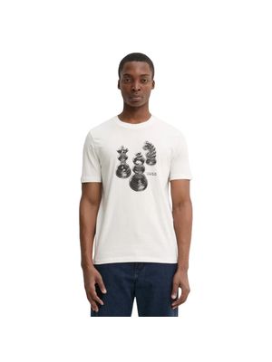 Camiseta Hugo con estampado de piezas de ajedrez para hombre