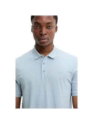 Polo Hugo de algodón con cuello camisero para hombre