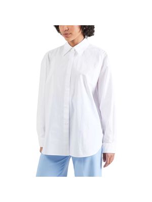 Blusa Hugo oversize con estampado de corazones en la espalda para mujer