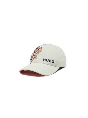Gorra HUGO con estampado artístico y logo lateral para hombre