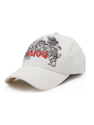 Gorra HUGO en tejido técnico con logo frontal para hombre