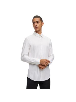 Camisa HUGO Slim Fit con detalles interiores estampados