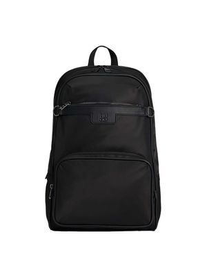 Mochila Hugo con bolsillos frontales y logo metálico para hombre