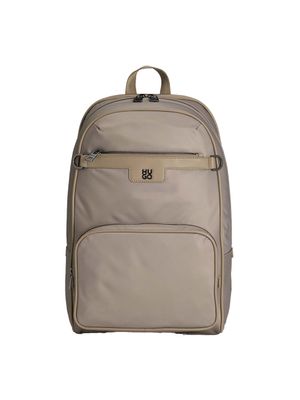 Mochila Hugo con bolsillos frontales y logo metálico para hombre