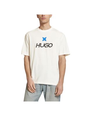 Camiseta Hugo con logotipo estampado al frente para hombre