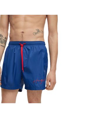 Bermuda de baño HUGO con bolsillo trasero y cordones para hombre