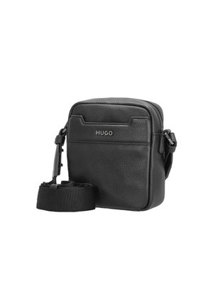 Bolso reporter Hugo con correa ajustable y acabado en textura para hombre