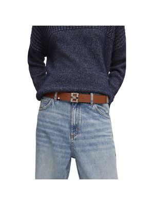 Cinturón reversible Hugo con hebilla metálica para hombre