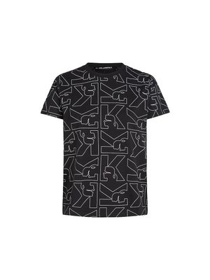 Camiseta Karl Lagerfeld con estampado integral de logotipo para hombre