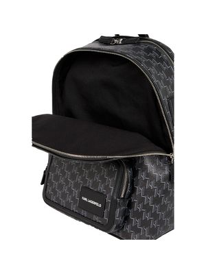 Mochila Karl Lagerfeld con monograma KL y bolsillo frontal para hombre