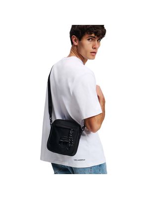 Bolso Karl Lagerfeld compacto con logo en relieve para hombre