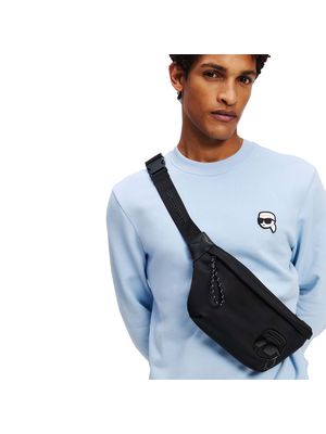 Riñonera Karl Lagerfeld KL con parche iconico para hombre