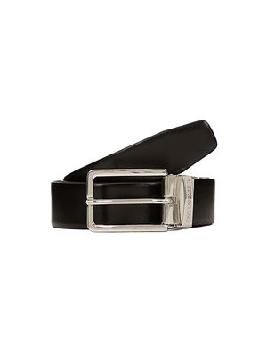 Correa Karl Lagerfeld KL en cuero genuino con hebilla metálica para hombre