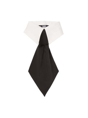 Collar y corbata Karl Lagerfeld KL estilo icónico en algodón para mujer