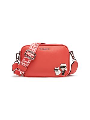 Bolso Karl Lagerfeld KL coral con personajes icónicos para mujer