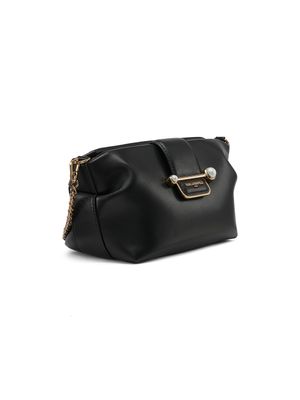 Cartera Karl Lagerfeld negra con cadena dorada para mujer