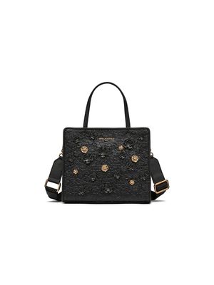 Bolso Karl Lagerfeld  tipo tote con flores aplicadas en relieve para mujer