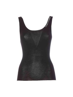 Esqueleto Elisabetta Franchi de punto fino con detalle de logo para mujer