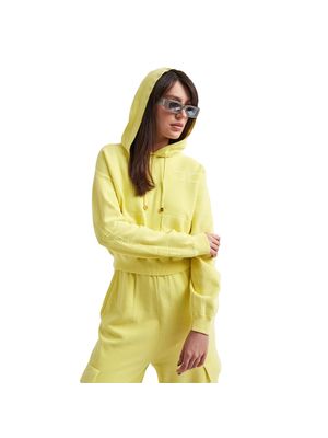 Sweater Elisabetta Franchi con capucha y diseño deportivo chic para mujer