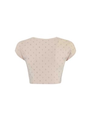 Sweater Elisabetta Franchi con letras en relieve y diseño elegante para mujer