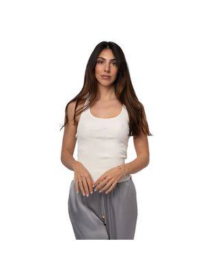 Top Elisabetta Franchi de punto acanalado para mujer