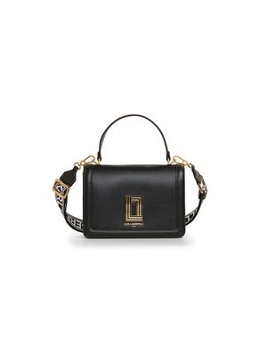 Bolso Karl Lagerfeld tipo satchel con aplique metálico geométrico para mujer