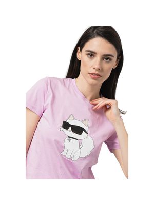 Camiseta Karl Lagerfeld Iconic 20 Choupette para mujer