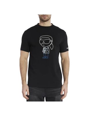 Camiseta t-shirt Karl Lagerfeld con estampado frontal de karl para hombre