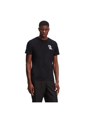 Camiseta Karl Lagerfeld de algodón con logo frontal para hombre