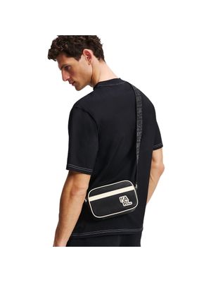 Bolso bandolera Karl Lagerfeld con correa ajustable y logotipo para hombre