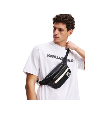 Riñonera Karl Lagerfeld con cierre de cremallera y logotipo para hombre