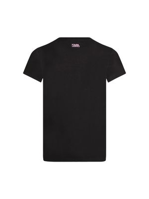 Camiseta Karl Lagerfeld con estampado Choupette y corazones para mujer